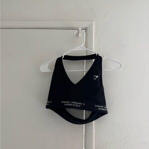 Gymshark Midnight Black V-Neck Sports Top